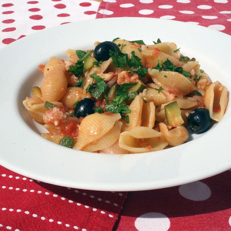 Conchiglie con merluzzo