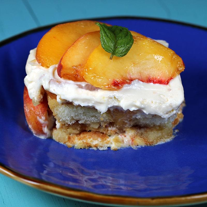 Peach Tiramisu