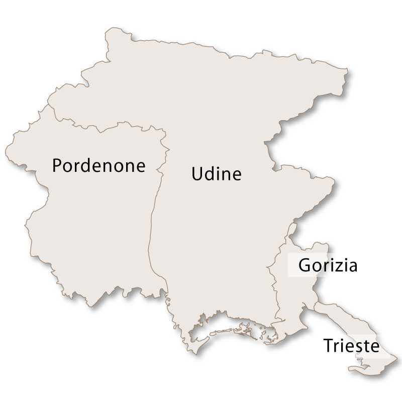 Provinces of Friuli-Venezia Giulia